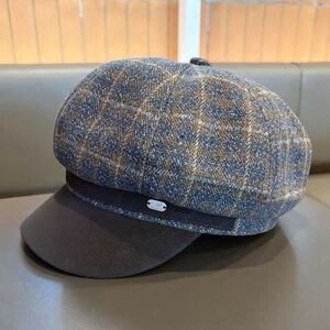 Stylish Plaid Newsboy Cap